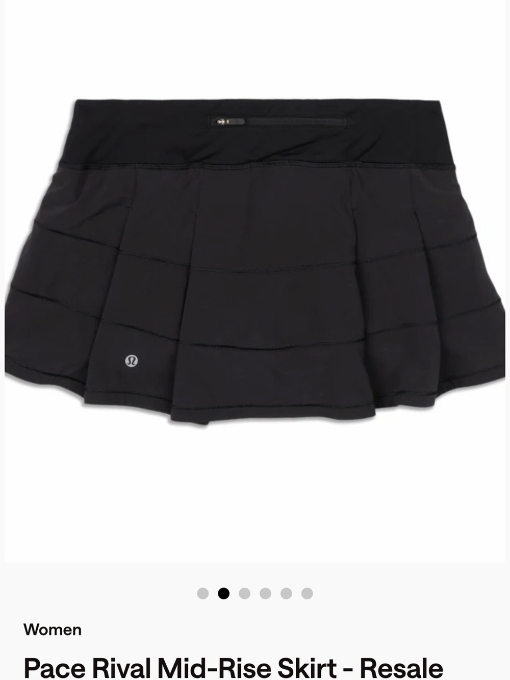 lululemon athletica Pace Rival Mid-Rise Skirt – Black